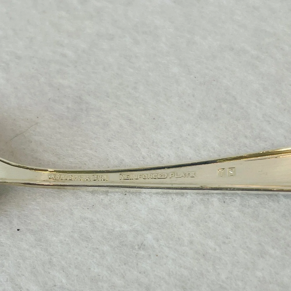 Rogers Brothers Silverplate Teaspoon Reinforced Plate IS Floral 6 Inch